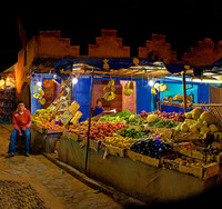 Night Square Place Uta ei-HammonChefchaouen