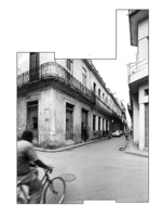 Havana Street wit Bicycle Rider