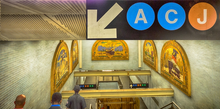 Metro Station in lower Manhattan