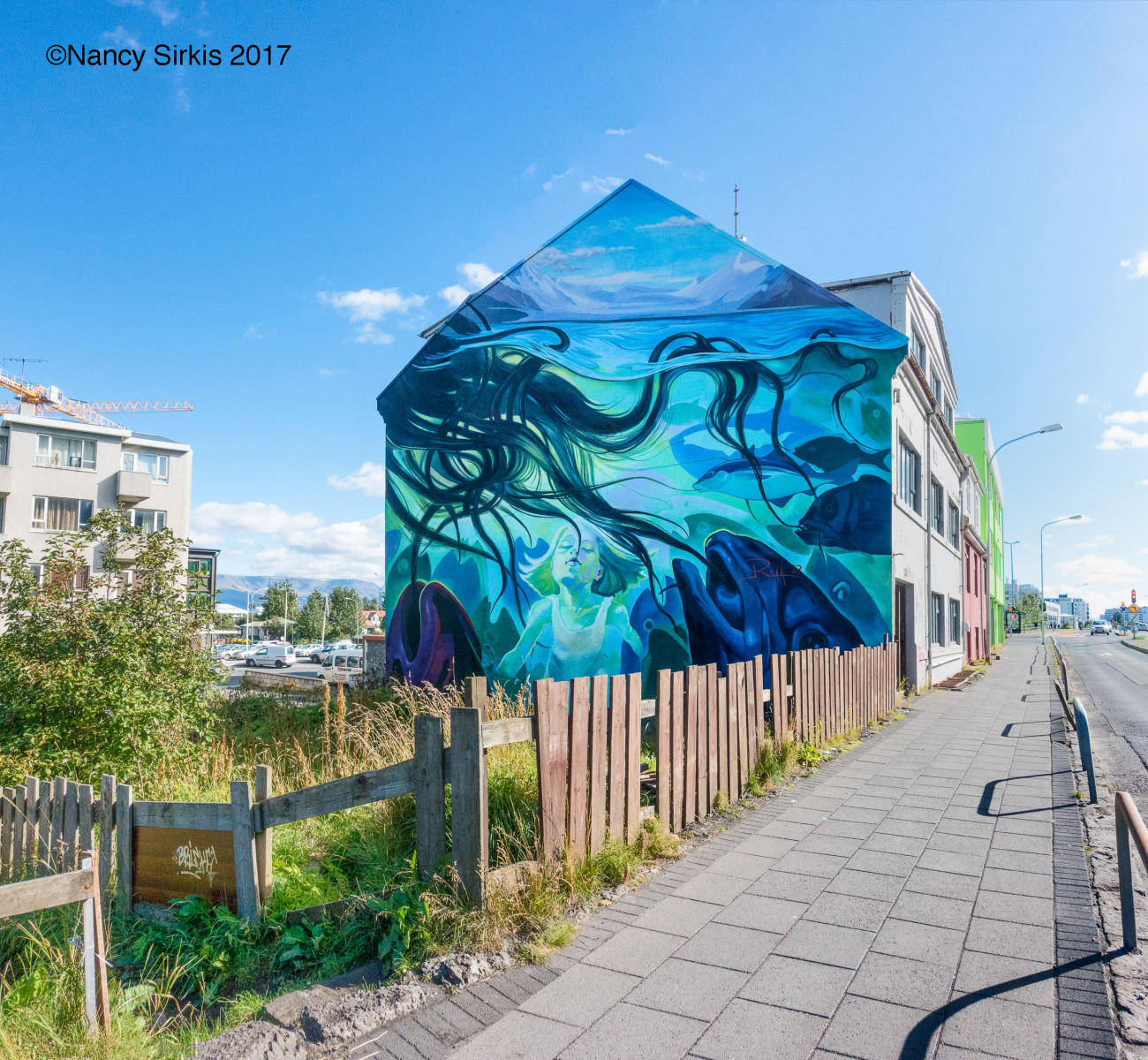 Reykjavik Blue Mural