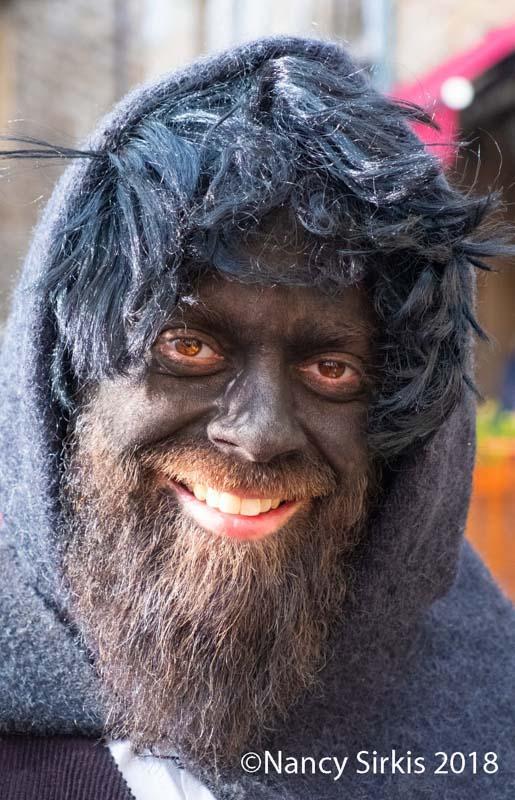 Carnival Blackened Face With Beard
