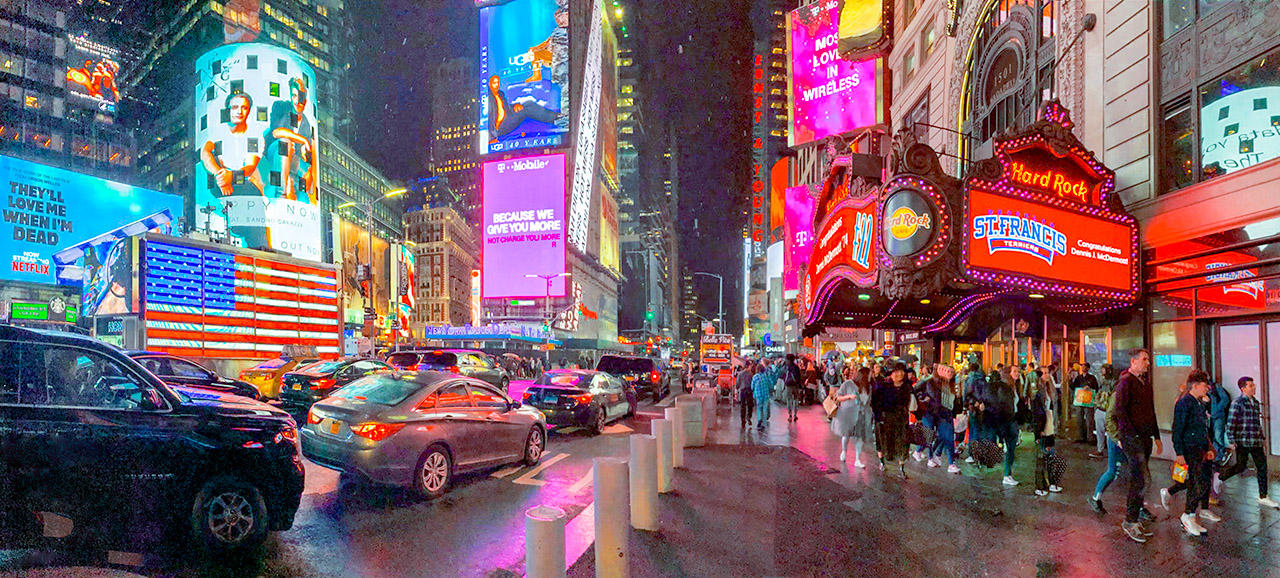 Times Square at bight