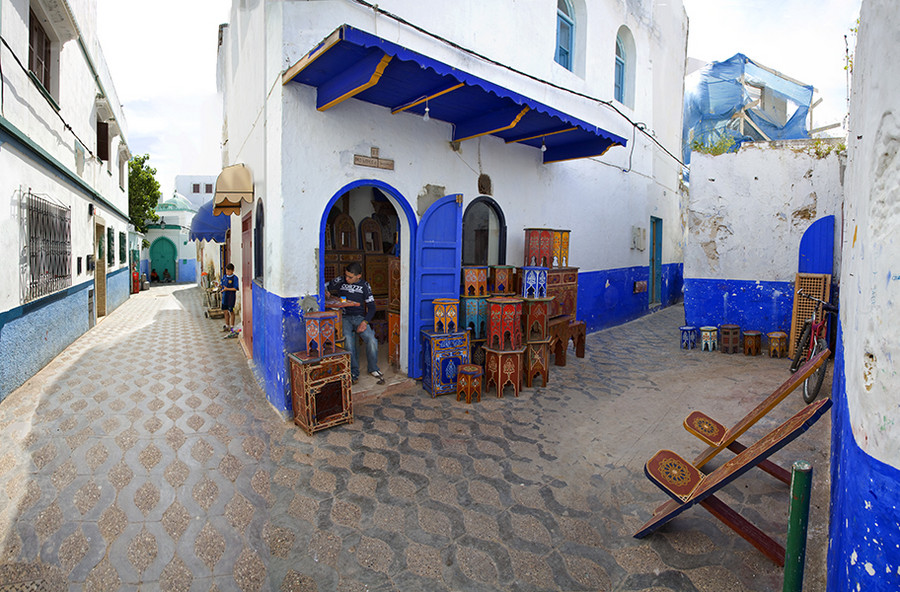 Asilla Alley with Folded Chairs